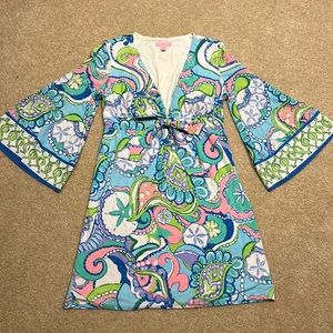 Lilly Pulitzer mini dress with bell sleeves